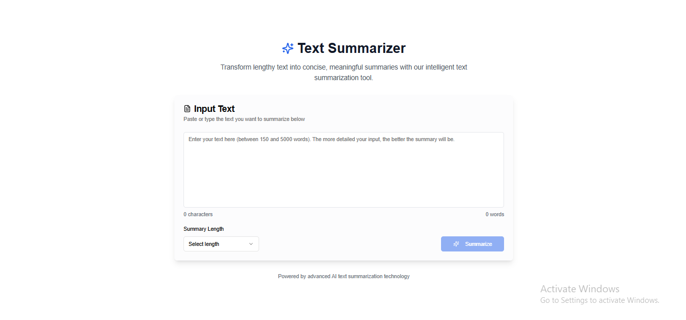 Summarizer App